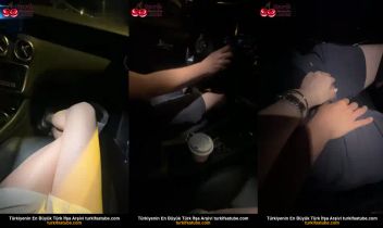 Merve Hanım Araba İçinde Kölesi Sıkınca Sakso Yaptı Posteri