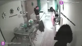 Exhausted Husband Sips Beer After Work While Wife Sucks His Cock — animated preview
