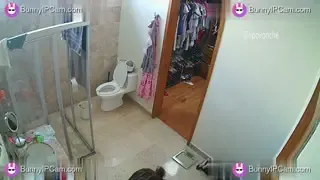 Horny Babe Showers Three Times A Day And Fingers Her Wet Pussy — animated preview