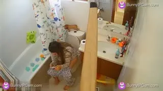 Stranger Now Knows Every Filthy Bathroom Habit She Has — Watch on BunnyIPCam