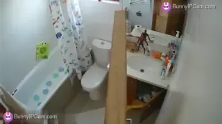 Real Hidden Cam Catches Her Full Shower And Nail Cutting Routine — animated preview