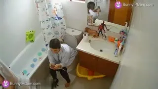 Real Hidden Cam Catches Her Full Evening Toilet Routine — Watch on BunnyIPCam