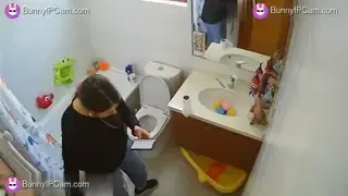 Hot Chick Proves Her Point By Pissing And Fucking Herself On The Toilet — animated preview