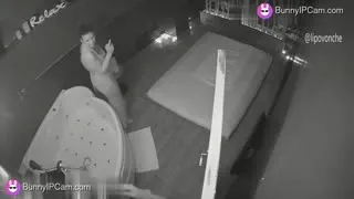 Husband Gives His Naked Wife a Full Body Massage at Home — Watch on BunnyIPCam