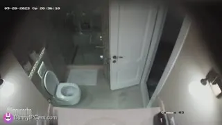 Sluts Getting Ready For Work Naked In Shared Bathroom — Watch on BunnyIPCam