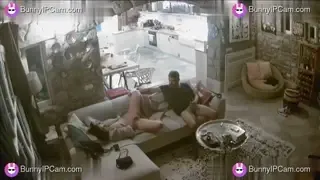 Real Couple Fucks Hard On Living Room Sofa After Dinner — animated preview