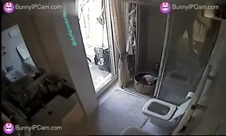 Horny Girl Shaves Her Pussy Clean In Public Toilet Mirror — animated preview