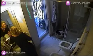 Horny Girl Shaves Her Pussy Clean In Public Toilet Mirror — Watch on BunnyIPCam