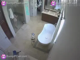 Blonde Strips Naked And Shaves Her Pussy In The Bathroom Mirror — Watch on BunnyIPCam