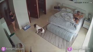 Horny Couple Fucks Hard While Totally Unaware They're Being Filmed — Watch on BunnyIPCam