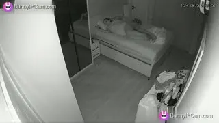 Husband Gently Fucks His Wife From Behind While She Scrolls Her Phone — Watch on BunnyIPCam