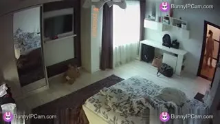 Young Student With Small Tits Strolls Naked Picking Walk Clothes — Watch on BunnyIPCam