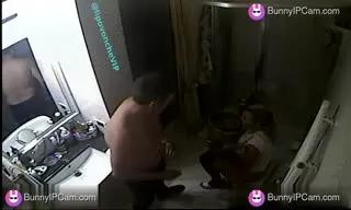 Mature Blonde Pisses Freely While Husband Shits Right Next To Her — Watch on BunnyIPCam