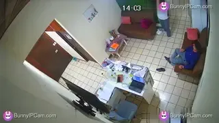 Young Managers Fuck Standing Up In The Office Reception Area — animated preview
