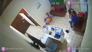 Young Managers Fuck Standing Up In The Office Reception Area — Watch on BunnyIPCam