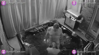 Man Films His Phone While Balls Deep Fucking Chubby Blonde in Jacuzzi — Watch on BunnyIPCam