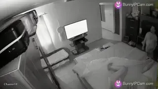 Naked Dude Lazily Flips Channels While His Wife Slowly Strips — animated preview