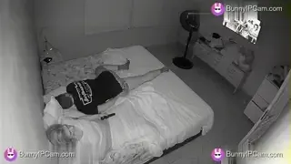 Bored Housewife Fingers Her Wet Pussy While Husband Snores Next To Her — animated preview