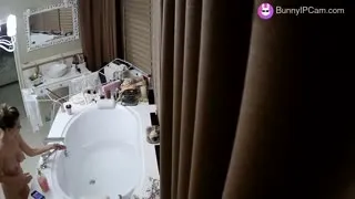 Slim Beauty Bored In Bathroom Fingers Her Clit Hard And Slow — Watch on BunnyIPCam